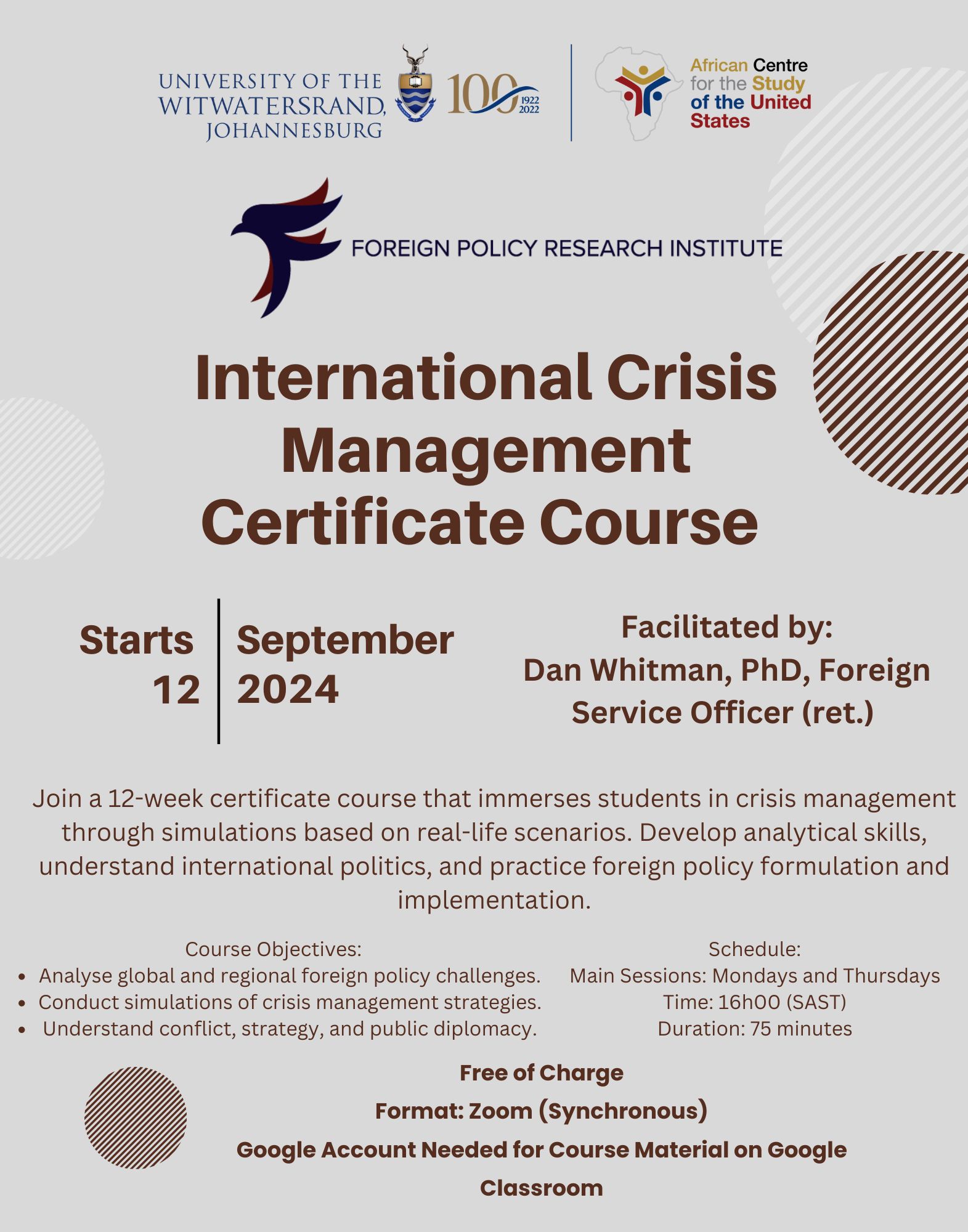 International+Crisis+Management+Course